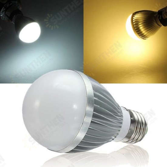 E27 Dimmable 5W Warm White/White AC 220V LED Globe Light Bulbs