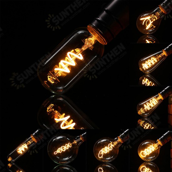 E27 Dimmable COB LED Vintage Retro Industrial Edison Lamp Indoor Lighting Filament Light Bulb AC110V