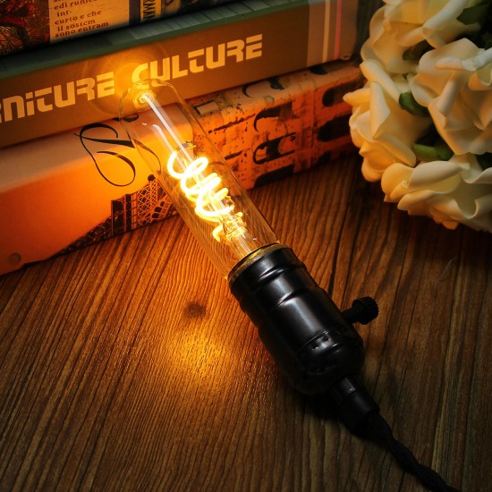 E27 Dimmable COB LED Vintage Retro Industrial Edison Lamp Indoor Lighting Filament Light Bulb AC110V
