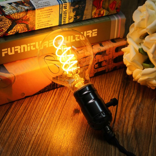 E27 Dimmable COB LED Vintage Retro Industrial Edison Lamp Indoor Lighting Filament Light Bulb AC110V