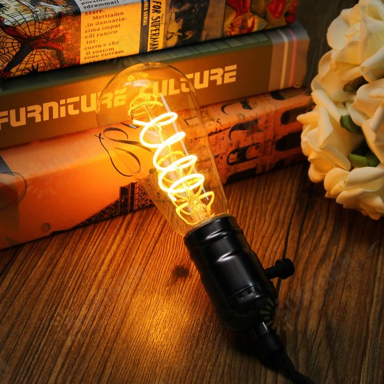 E27 Dimmable COB LED Vintage Retro Industrial Edison Lamp Indoor Lighting Filament Light Bulb AC110V