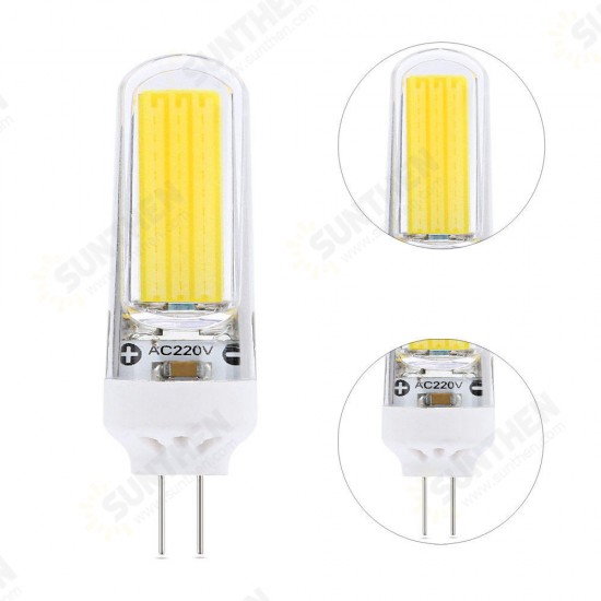 G4 3W COB2609 Dimmable Warm White Pure White LED Corn Light Bulb AC220V