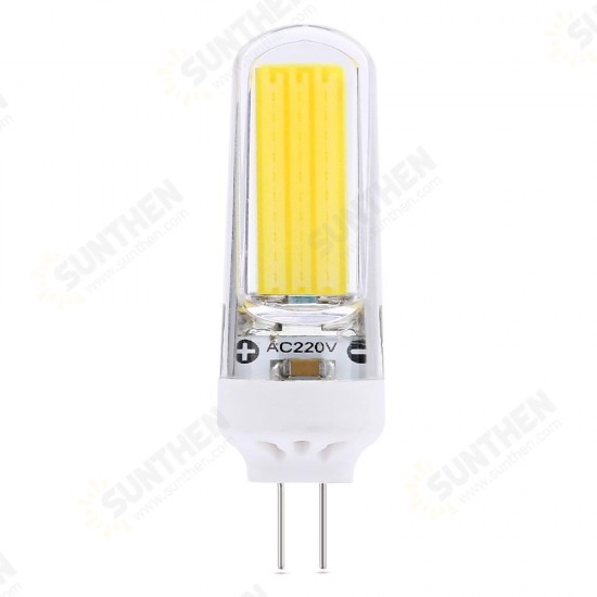 G4 3W COB2609 Dimmable Warm White Pure White LED Corn Light Bulb AC220V