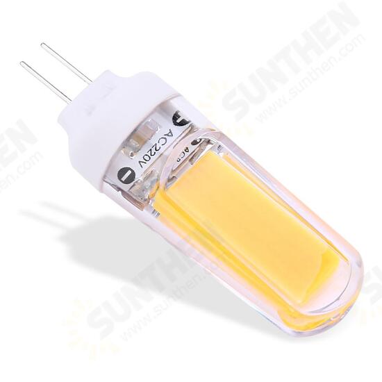 G4 3W COB2609 Dimmable Warm White Pure White LED Corn Light Bulb AC220V