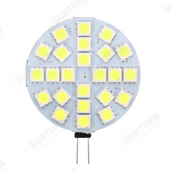 G4 3W Dimmable SMD5050 24LEDs Warm White Pure White Ligth Bulb DC12V