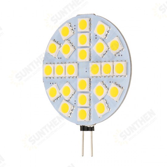 G4 3W Dimmable SMD5050 24LEDs Warm White Pure White Ligth Bulb DC12V