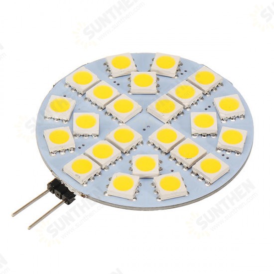 G4 3W Dimmable SMD5050 24LEDs Warm White Pure White Ligth Bulb DC12V