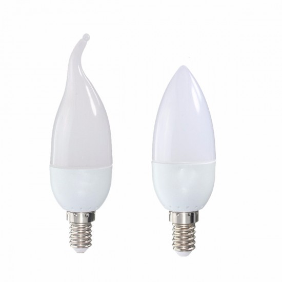 220V 3W 200LM E14/B22 LED Candle Filament Light Bulbs Lamps