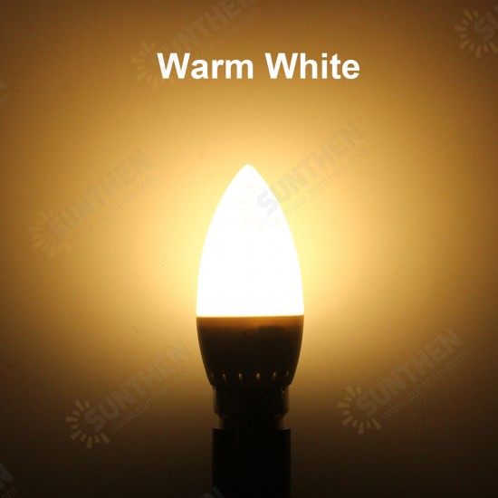 220V 3W 200LM E14/B22 LED Candle Filament Light Bulbs Lamps