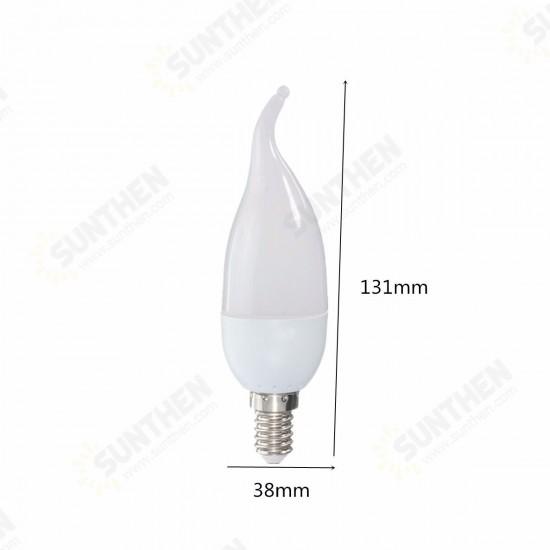 220V 3W 200LM E14/B22 LED Candle Filament Light Bulbs Lamps