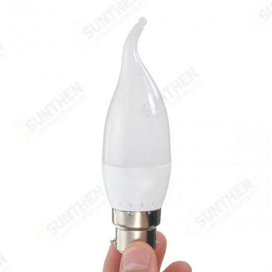 220V 3W 200LM E14/B22 LED Candle Filament Light Bulbs Lamps