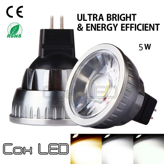 GU10 5W 220V COB Light Bulb Pure/Natural/Warm White