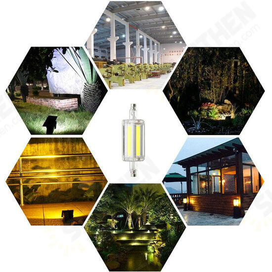 R7S 8W COB Yes/No Dimmable Pure White Warm White LED Corn Light Bulb AC85-265V