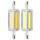 R7S 8W COB Yes/No Dimmable Pure White Warm White LED Corn Light Bulb AC85-265V