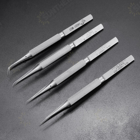 0.1mm WL High Precision Tweezers Bend Straight Stainless Steel BGA Motherboard Jump Fly Wire Tweezer