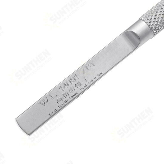 0.1mm WL High Precision Tweezers Bend Straight Stainless Steel BGA Motherboard Jump Fly Wire Tweezer