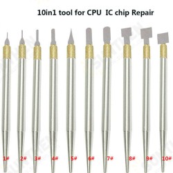 10 in 1 IC Chip Repair Thin Blade Tool Cell Phone CPU Remover Burin Pratical Repair Hand Tool for iPhone 10 in 1 IC Chip Repair Thin Blade Tool Cell Phone CPU Remover Burin Pratical Repair Hand Tool for iPhone