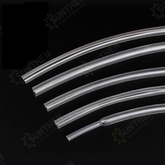 10mm 200mm/500mm/1m/2m/3m/5m Clear Heat Shrink Tube Electrical Sleeving Car Cable Wire Heatshrink Tubing Wrap