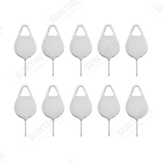 10pcs SIM Card Tray Removal Remover Eject Pin Needle Key Tool For iPhone X 8 7 6S 6 Plus 5 5S SE 5C