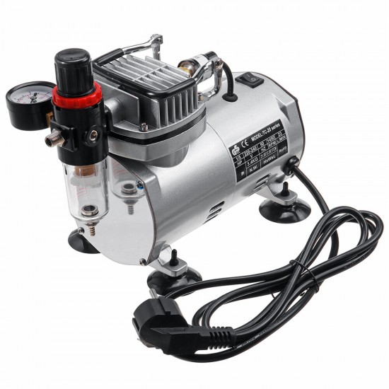 110/220V Portable Piston Airbrush Compressor High Pressure Spray Gun Pump For Spraying