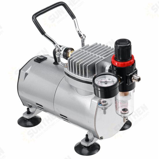 110/220V Portable Piston Airbrush Compressor High Pressure Spray Gun Pump For Spraying