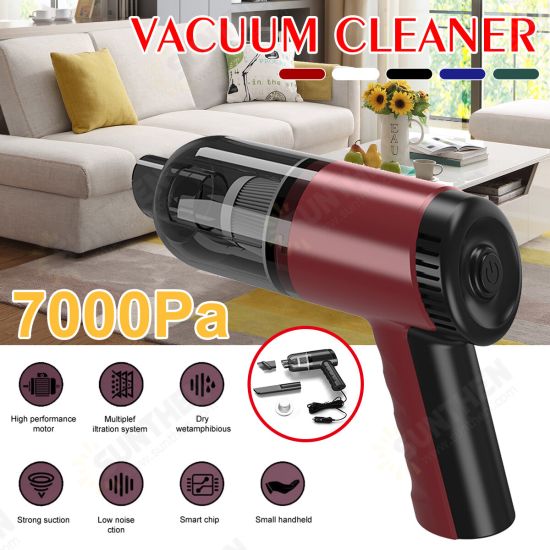 120W 7000PA Wired Hand Held Vacuum Cleaner Mini Portable Car Auto Home Duster