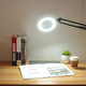 12W 5X Magnifying LED Desk Table Light Lens Glass Study Work Tattoo Magnifier Lamp with Clamp