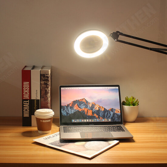 12W 5X Magnifying LED Desk Table Light Lens Glass Study Work Tattoo Magnifier Lamp with Clamp 12W 5X Magnifying LED Desk Table Light Lens Glass Study Work Tattoo Magnifier Lamp with Clamp