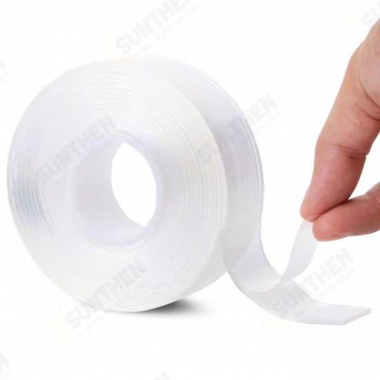 1M/2M/5M 1*30mm Nano Tape Double-sided Tape Transparent No Trail Reusable Waterproof Tape Can Clean Household Gekkotape