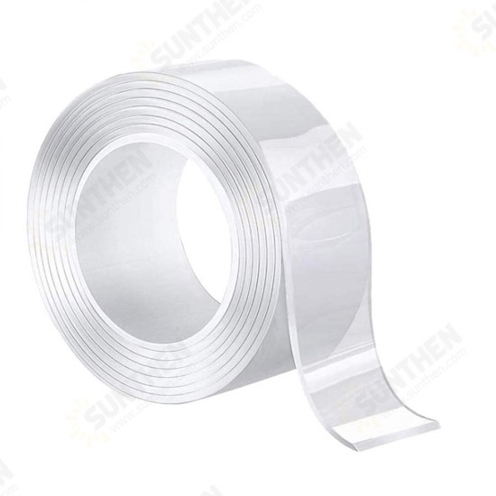 1M/2M/5M 1*30mm Nano Tape Double-sided Tape Transparent No Trail Reusable Waterproof Tape Can Clean Household Gekkotape