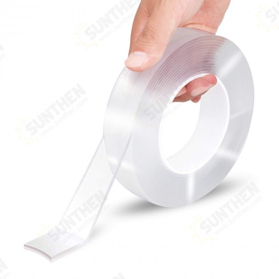 1M/2M/5M 1*30mm Nano Tape Double-sided Tape Transparent No Trail Reusable Waterproof Tape Can Clean Household Gekkotape