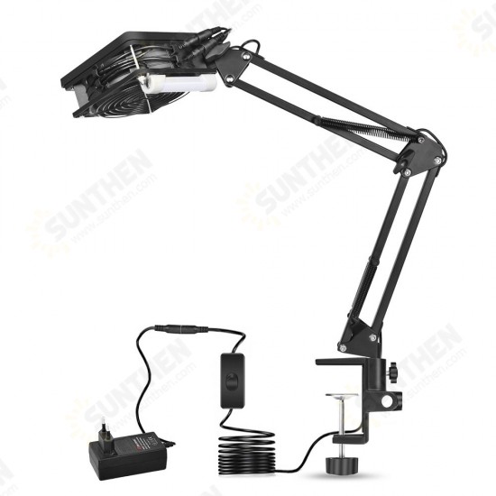 220V Soldering Exhaust Fan Welding soldering fume extractors with Energy-Saving Lamp Soldering Tool 220V Soldering Exhaust Fan Welding soldering fume extractors with Energy-Saving Lamp Soldering Tool
