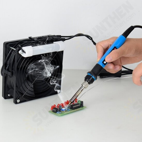 220V Soldering Exhaust Fan Welding  soldering fume extractors with Energy-Saving Lamp Soldering Tool