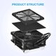 220V Soldering Exhaust Fan Welding  soldering fume extractors with Energy-Saving Lamp Soldering Tool