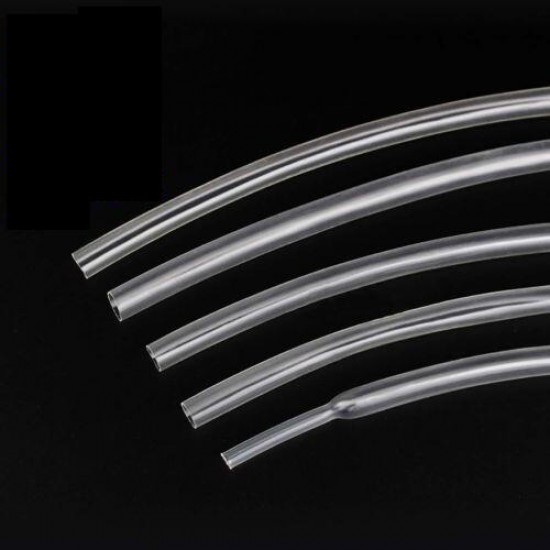 2.5mm 200mm/500mm/1m/2m/3m/5m Clear Heat Shrink Tube Electrical Sleeving Car Cable Wire Heatshrink Tubing Wrap
