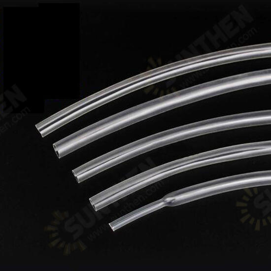 2.5mm 200mm/500mm/1m/2m/3m/5m Clear Heat Shrink Tube Electrical Sleeving Car Cable Wire Heatshrink Tubing Wrap