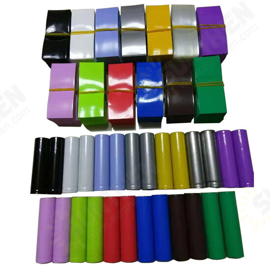 30mm 18650 Lithium Battery Heat Shrink Tube Li-ion Wrap Cover Skin PVC Shrinkable Tubing Film Sleeves Insulation Sheath