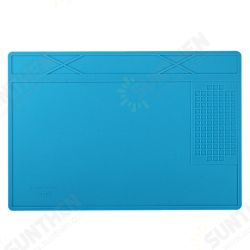 31x21cm Silicone Maintenance Platform Heat Insulation Soldering Repair Pad 31x21cm Silicone Maintenance Platform Heat Insulation Soldering Repair Pad