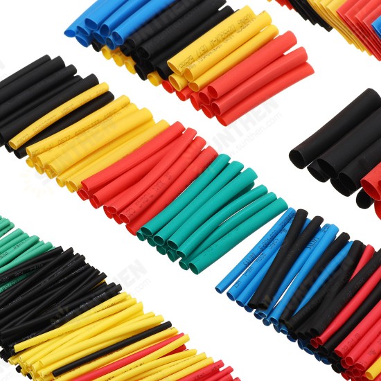 328pcs Heat Shrink Tubing Insulation Electrical Shrinkable Tube Sleeve Cable 2:1