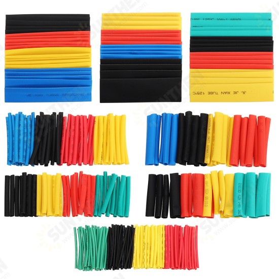 328pcs Heat Shrink Tubing Insulation Electrical Shrinkable Tube Sleeve Cable 2:1