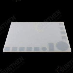 35x25cm Transparent Heat Resistant Silicone Pad Desk Mat Maintenance Platform 35x25cm Transparent Heat Resistant Silicone Pad Desk Mat Maintenance Platform