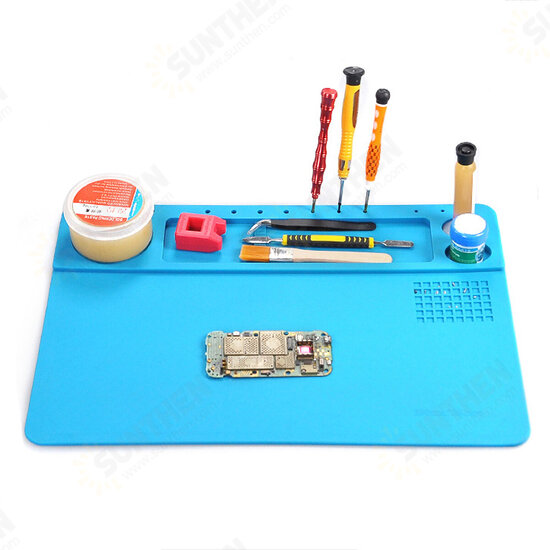 38x26cm Soldering Mat Phone Repair Desk Pad Maintenance Station Heat Insulation