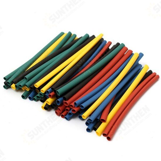 410pcs 2:1 Polyolefin Halogen-Free Heat Shrink Tube Sleeving 5 Color 10 Size 410pcs 2:1 Polyolefin Halogen-Free Heat Shrink Tube Sleeving 5 Color 10 Size