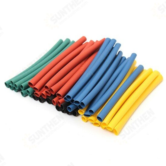 410pcs 2:1 Polyolefin Halogen-Free Heat Shrink Tube Sleeving 5 Color 10 Size 410pcs 2:1 Polyolefin Halogen-Free Heat Shrink Tube Sleeving 5 Color 10 Size