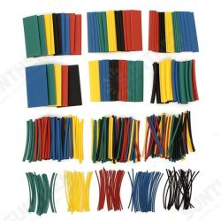410pcs 2:1 Polyolefin Halogen-Free Heat Shrink Tube Sleeving 5 Color 10 Size 410pcs 2:1 Polyolefin Halogen-Free Heat Shrink Tube Sleeving 5 Color 10 Size