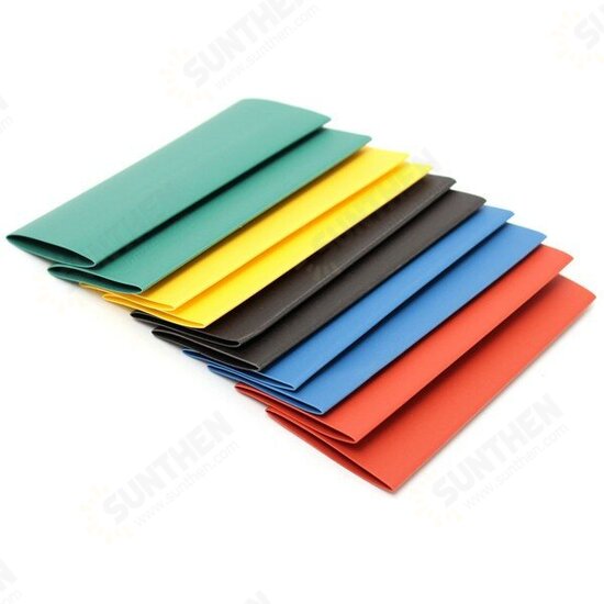 410pcs 2:1 Polyolefin Halogen-Free Heat Shrink Tube Sleeving 5 Color 10 Size 410pcs 2:1 Polyolefin Halogen-Free Heat Shrink Tube Sleeving 5 Color 10 Size