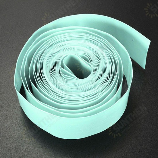 5M Flat 29.5MM 18.5MM PVC Heat Shrink Tubing For 18650 18500 Battery