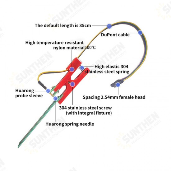 7P/8P Test Rack Double Row Wireless Probe Jig Fixture Tester Tool PCB Clip Burning Clip