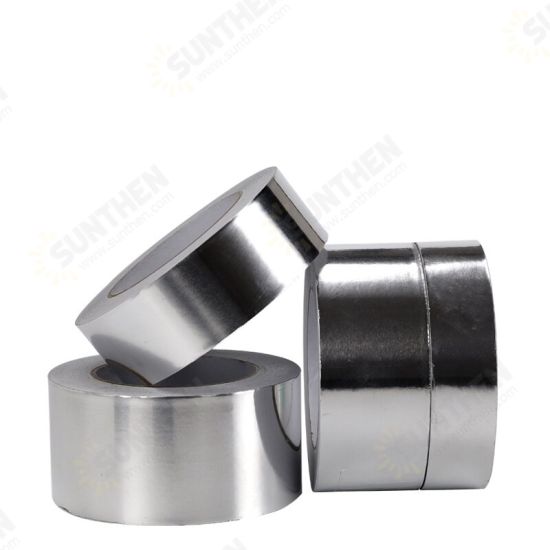 Aluminum Foil Tape ThickenedTin Foil Tape Welding Heat Insulation High Temperature Resistance Self-adhesive Tape