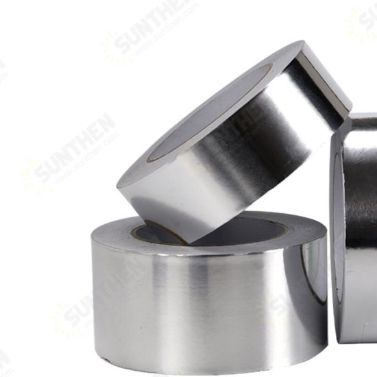 Aluminum Foil Tape ThickenedTin Foil Tape Welding Heat Insulation High Temperature Resistance Self-adhesive Tape